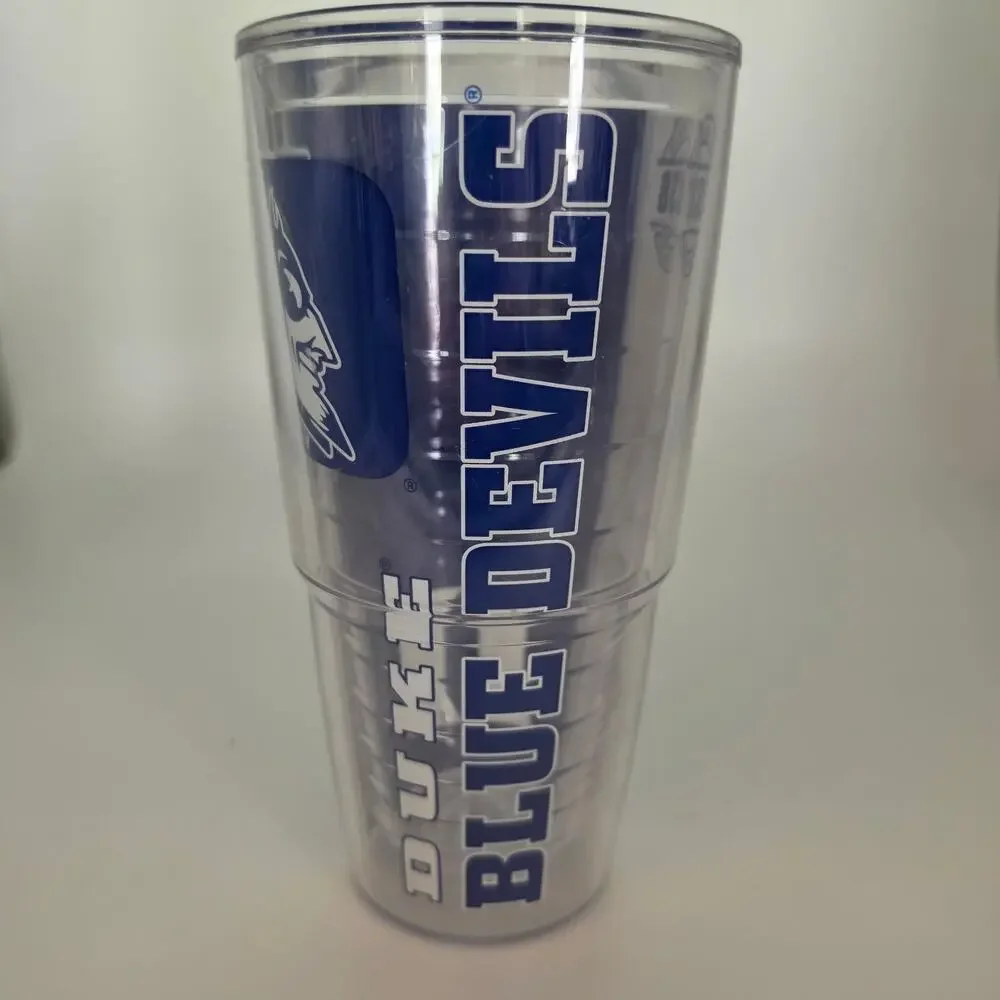 TERVIS Duke University Blue Devils 24oz Insulated Tumbler Blue Clear NO LID
